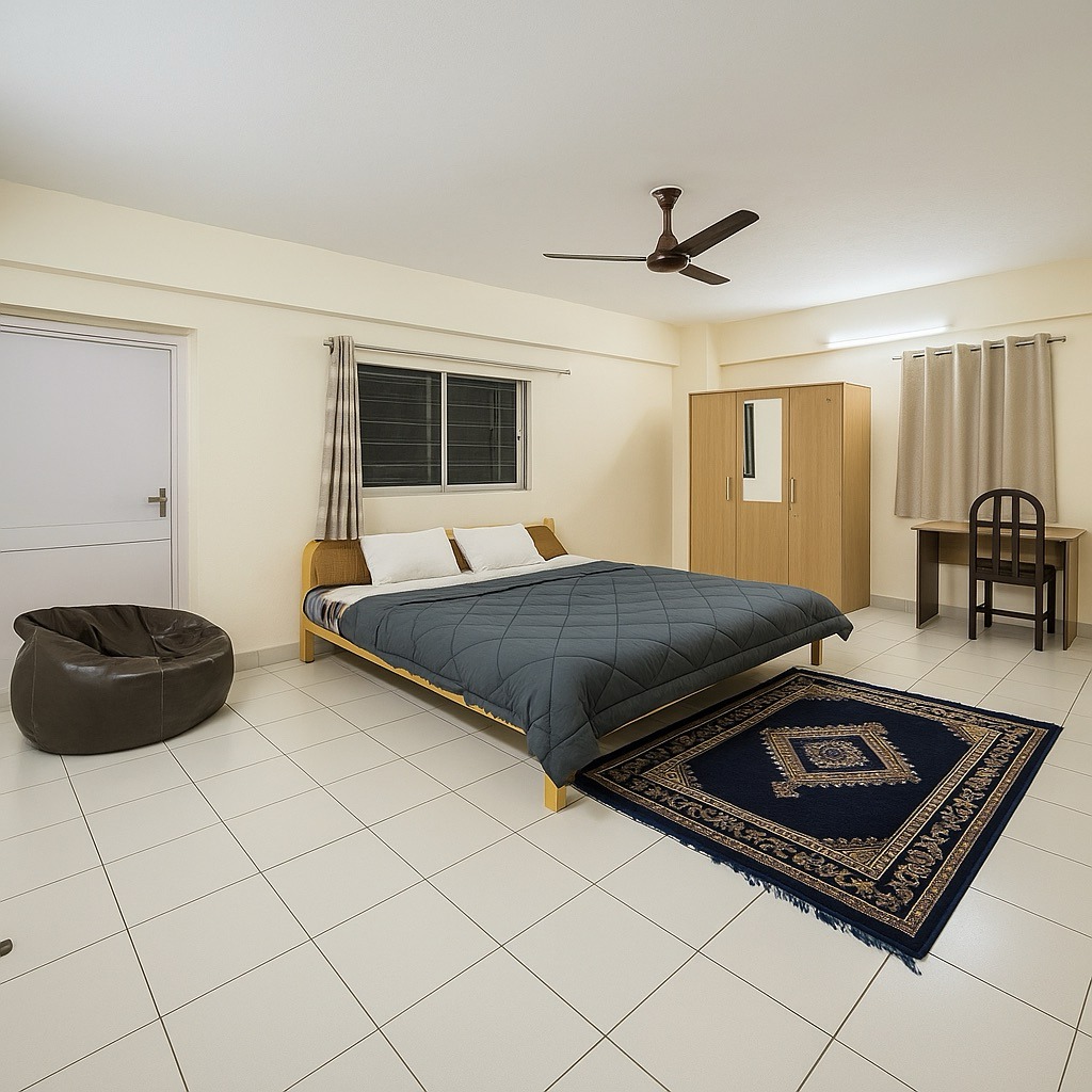 Enhanced Bedroom AI Enhancement Example
